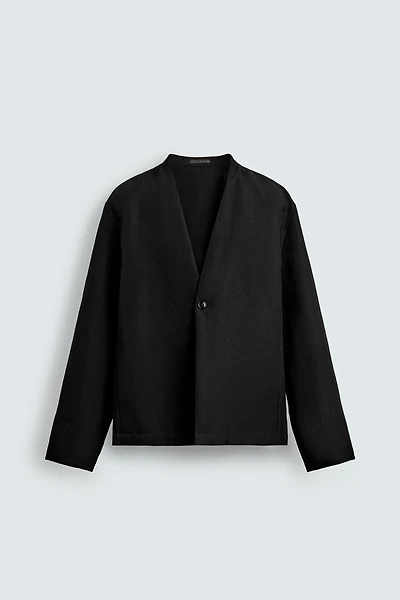 COTTON-LINEN SUIT BLAZER
