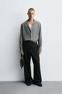 CHEMISE FLUIDE RAYURES EFFET FROISSÉ