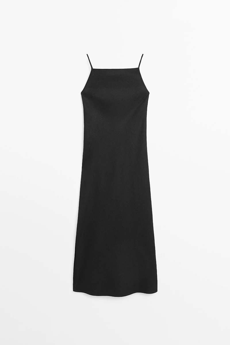 Robe midi 100 % lin