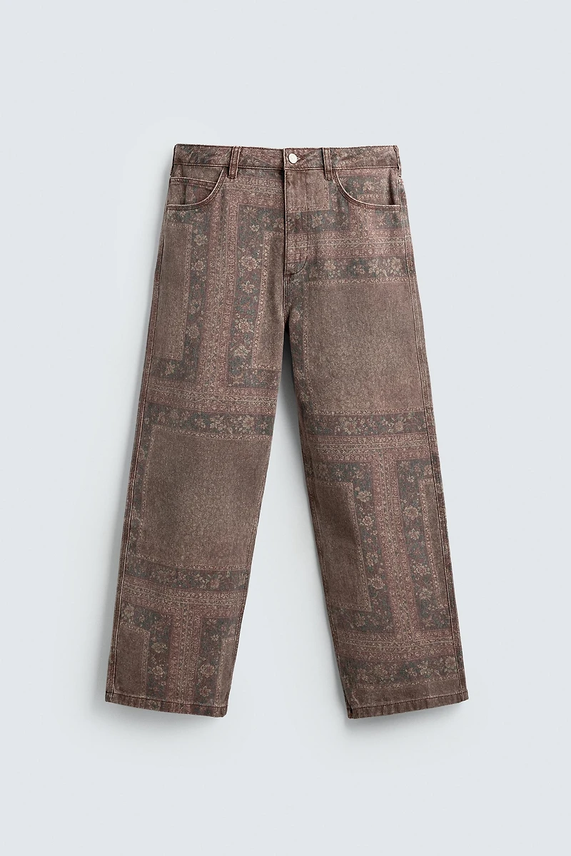 PANTALON BAGGY FIT IMPRIMÉ BANDANA