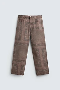PANTALON BAGGY FIT IMPRIMÉ BANDANA
