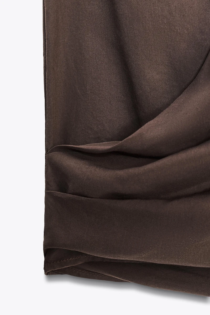 DRAPED HALTER TOP
