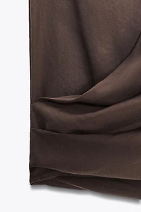DRAPED HALTER TOP