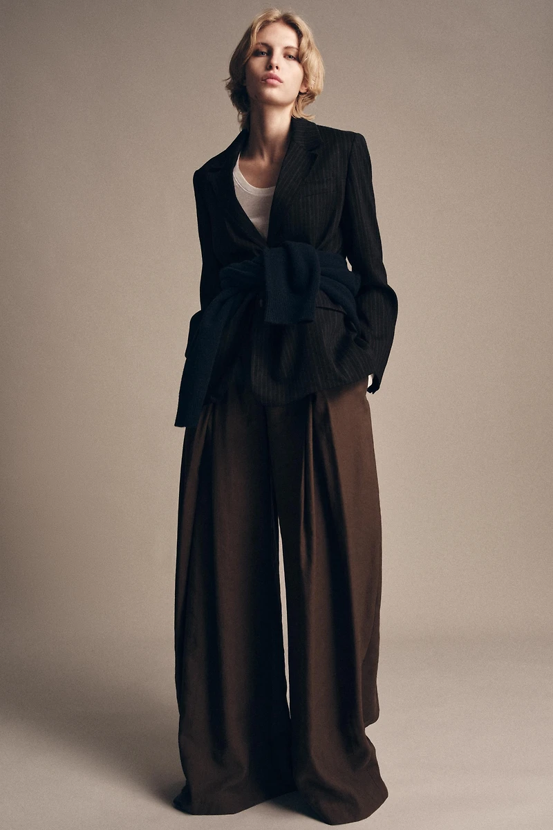 ZW COLLECTION STRIPED LINEN BLAZER