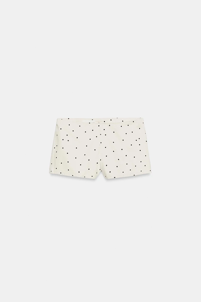 POLKA DOT MINI SHORTS