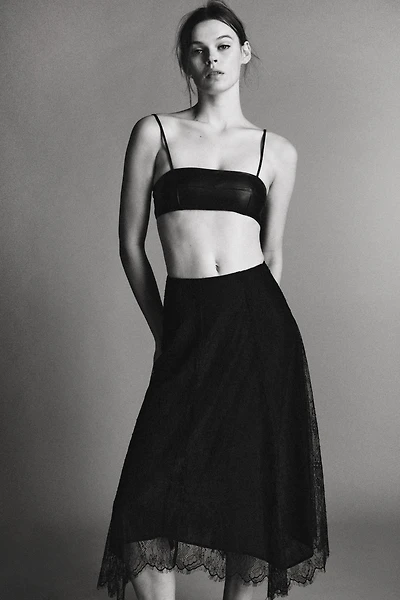 LACE MIDI SKIRT ZW COLLECTION