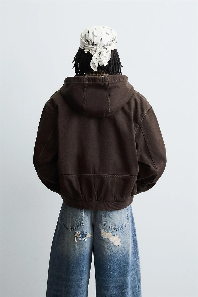 HOODED PUFFER JACKET
