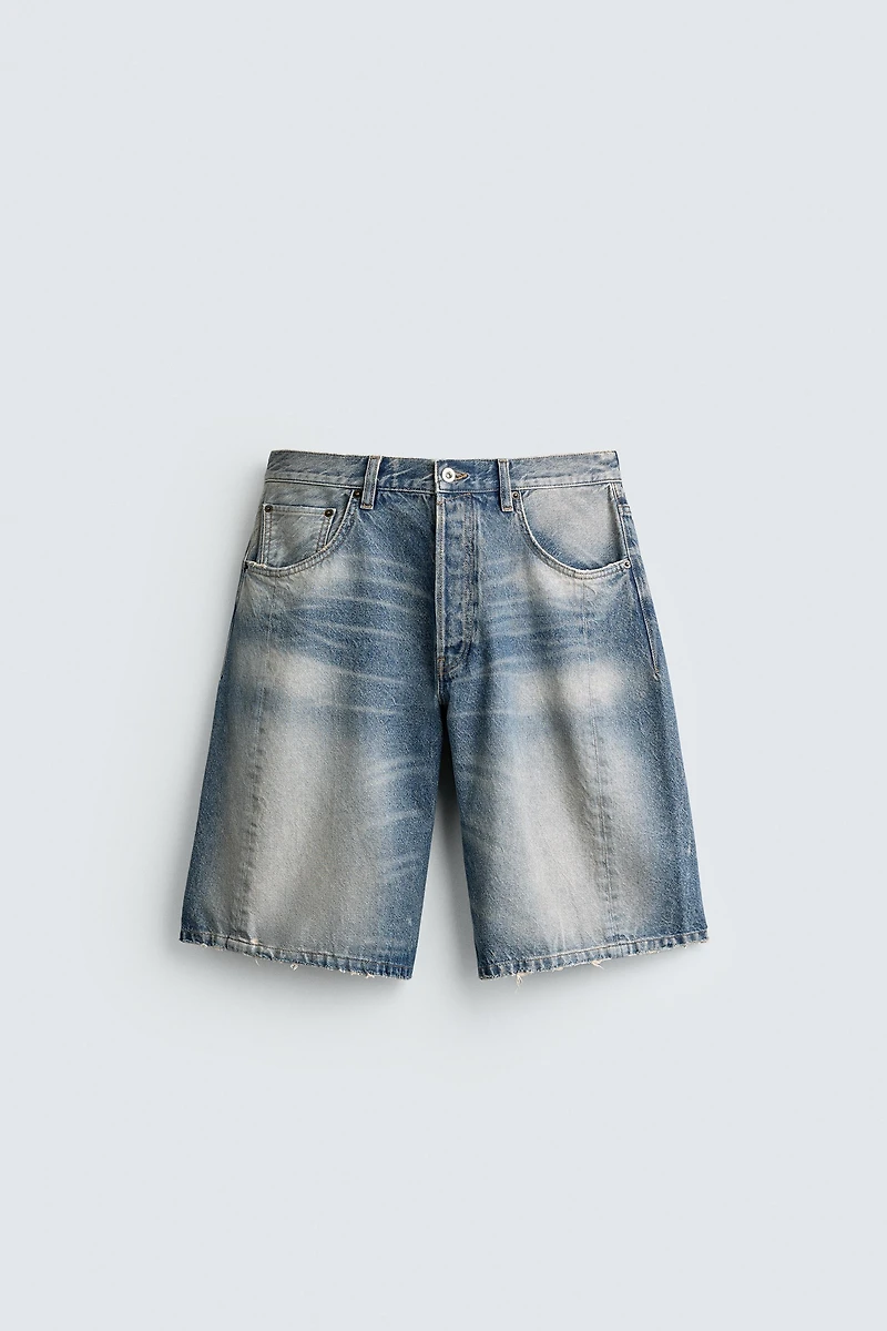 BERMUDA EN JEAN BAGGY