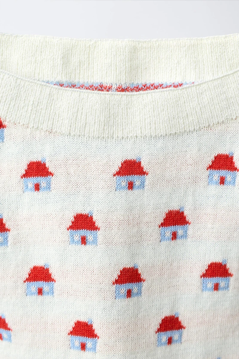 HOUSE JACQUARD KNIT PANTS