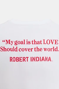 CONTRAST TEXT T-SHIRT