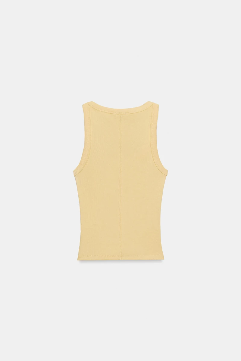 RIBBED SLEEVELESS TOP
