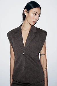 GILET À BOUTON