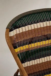 MULTICOLORED WOVEN CHAIR X COLLAGERIE