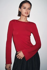 T-SHIRT PLIS MANCHES LONGUES