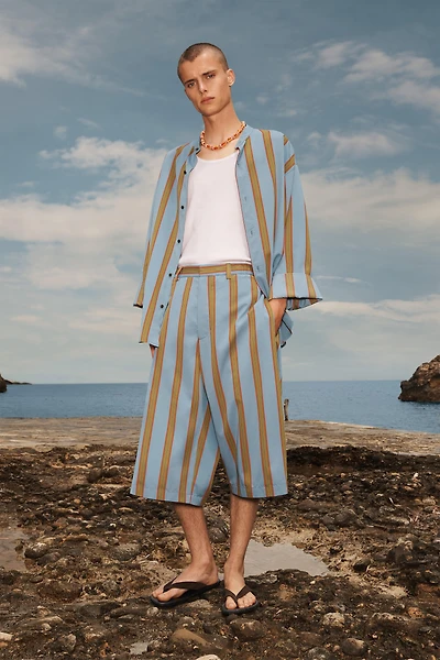 RELAXED FIT STRIPED SHORTS LIMITED EDITION