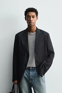 100% LINEN SUIT BLAZER