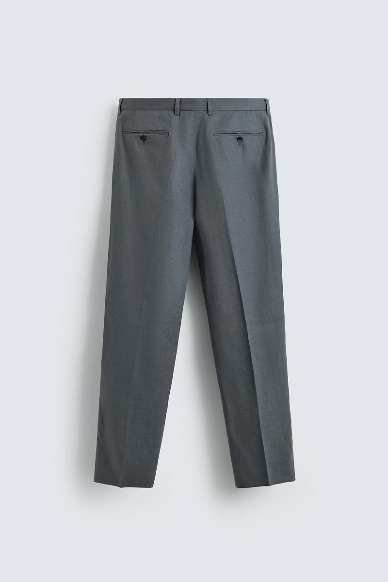 100% LINEN SUIT PANTS