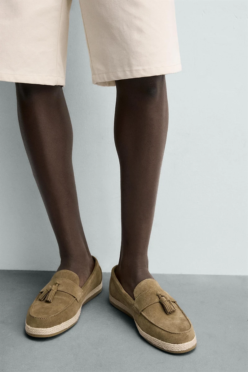 CASUAL LEATHER TASSEL LOAFERS