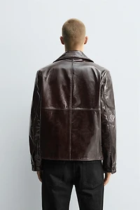 SHINY LEATHER JACKET