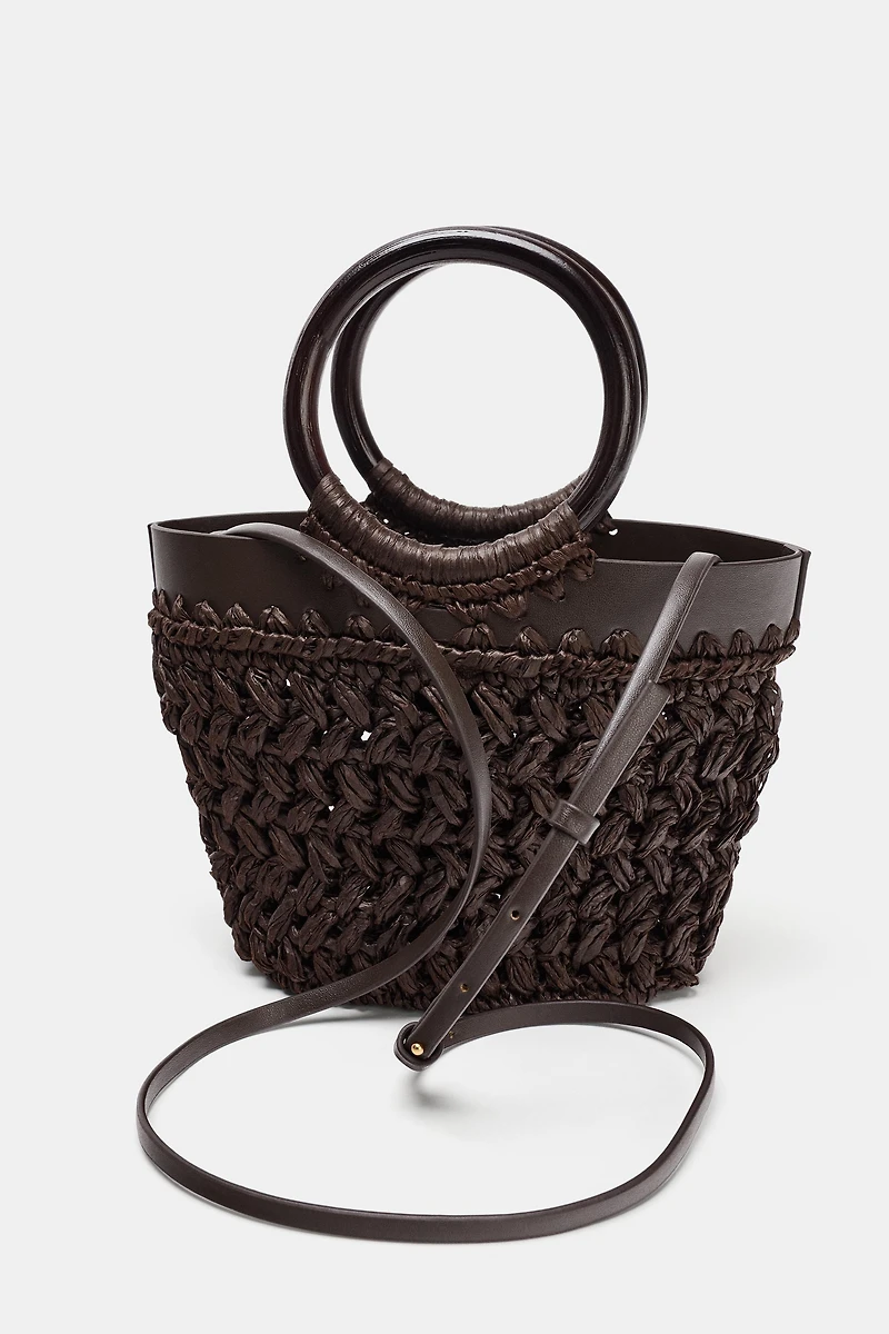 MINI RAFFIA BASKET BAG