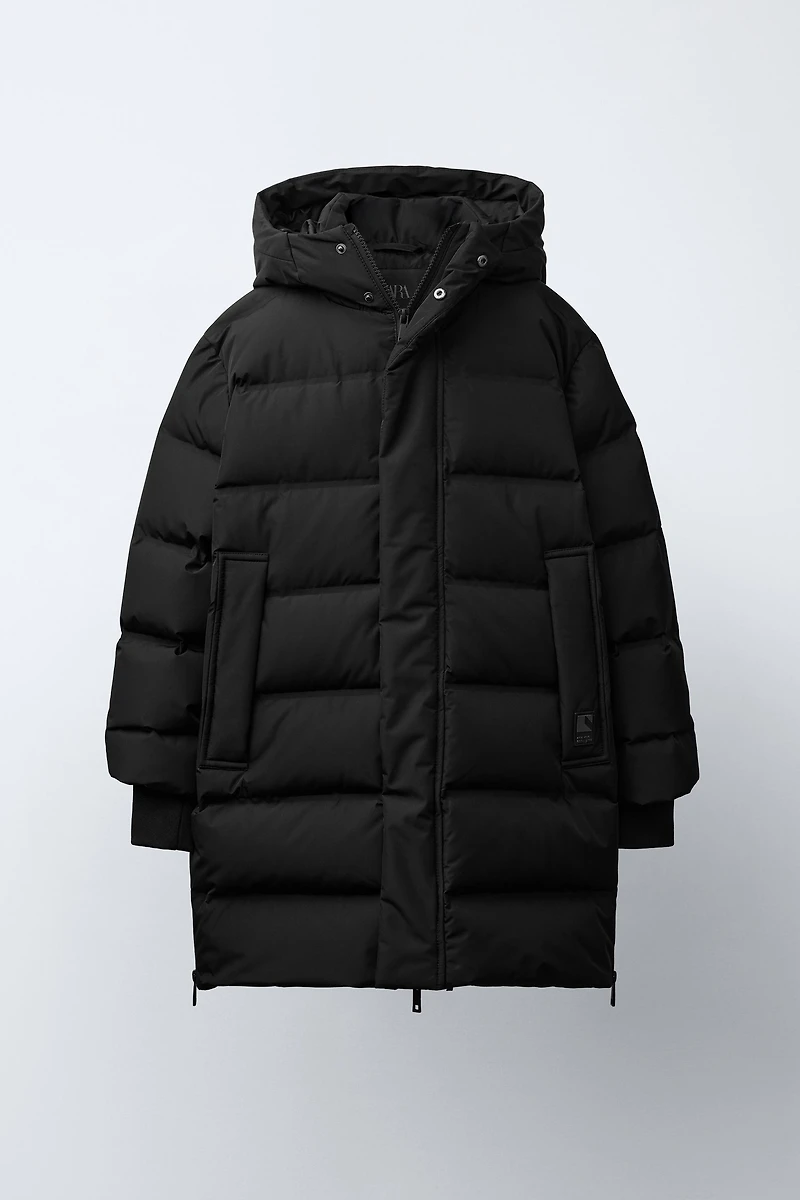 LONG WATER-REPELLENT DOWN PUFFER COAT