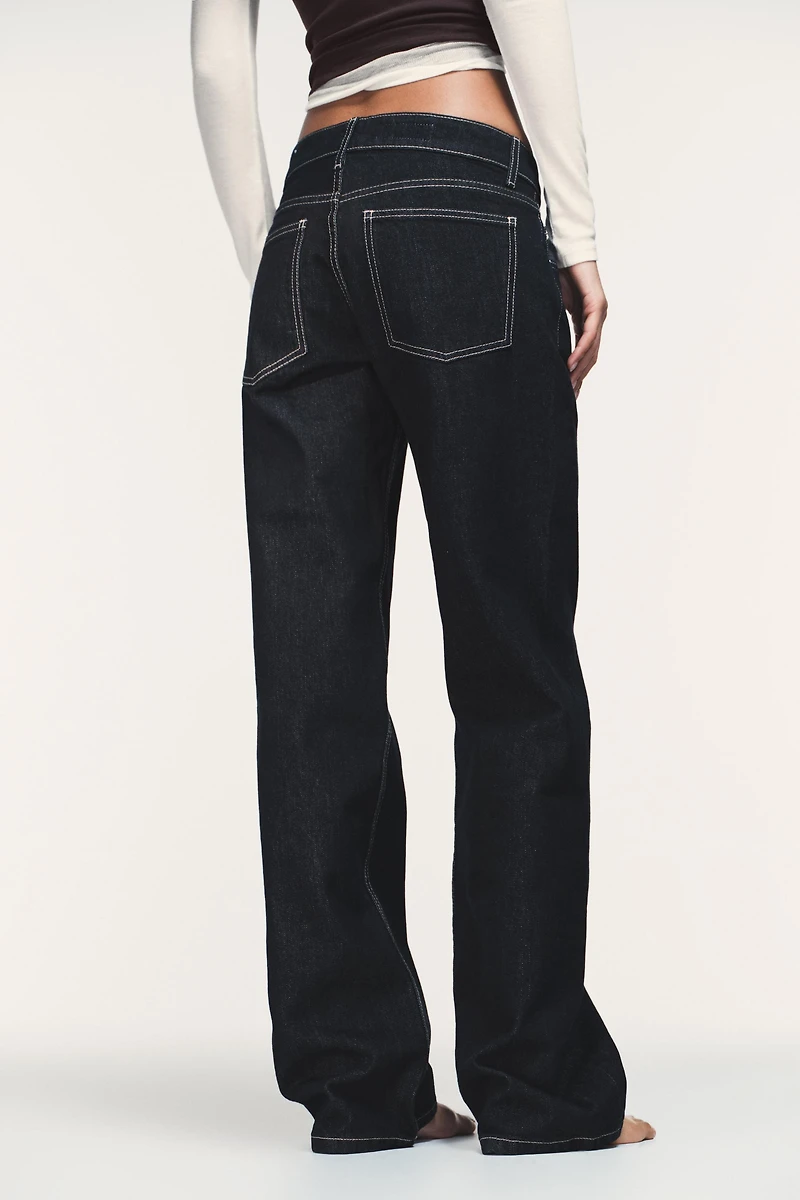 TRF LOW RISE WIDE LEG JEANS