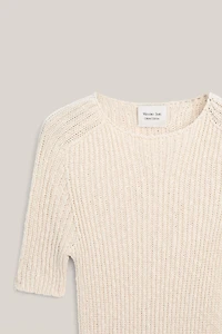 Pull en maille structurée avec lin - LIMITED EDITION