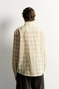 RELAXED-FIT PLAID SHIRT WITH POCKETS