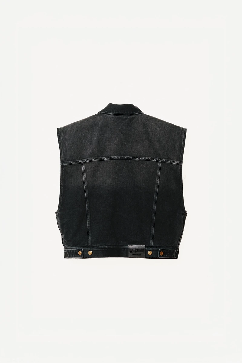 BOXY FIT DENIM VEST WILLY CHAVARRIA X ZARA