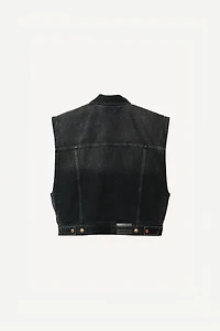 BOXY FIT DENIM VEST WILLY CHAVARRIA X ZARA