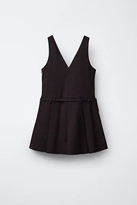 ROBE-SALOPETTE À CARREAUX