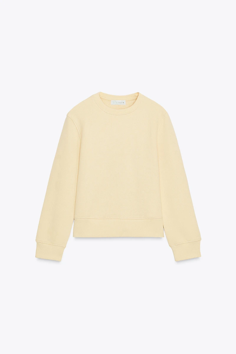 BASIC COTTON SWEATSHIRT