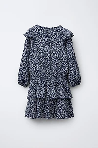ROBE EN GAZE DE COTTON À FLEURS