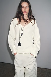 ZW COLLECTION POLO COLLAR SHIRT