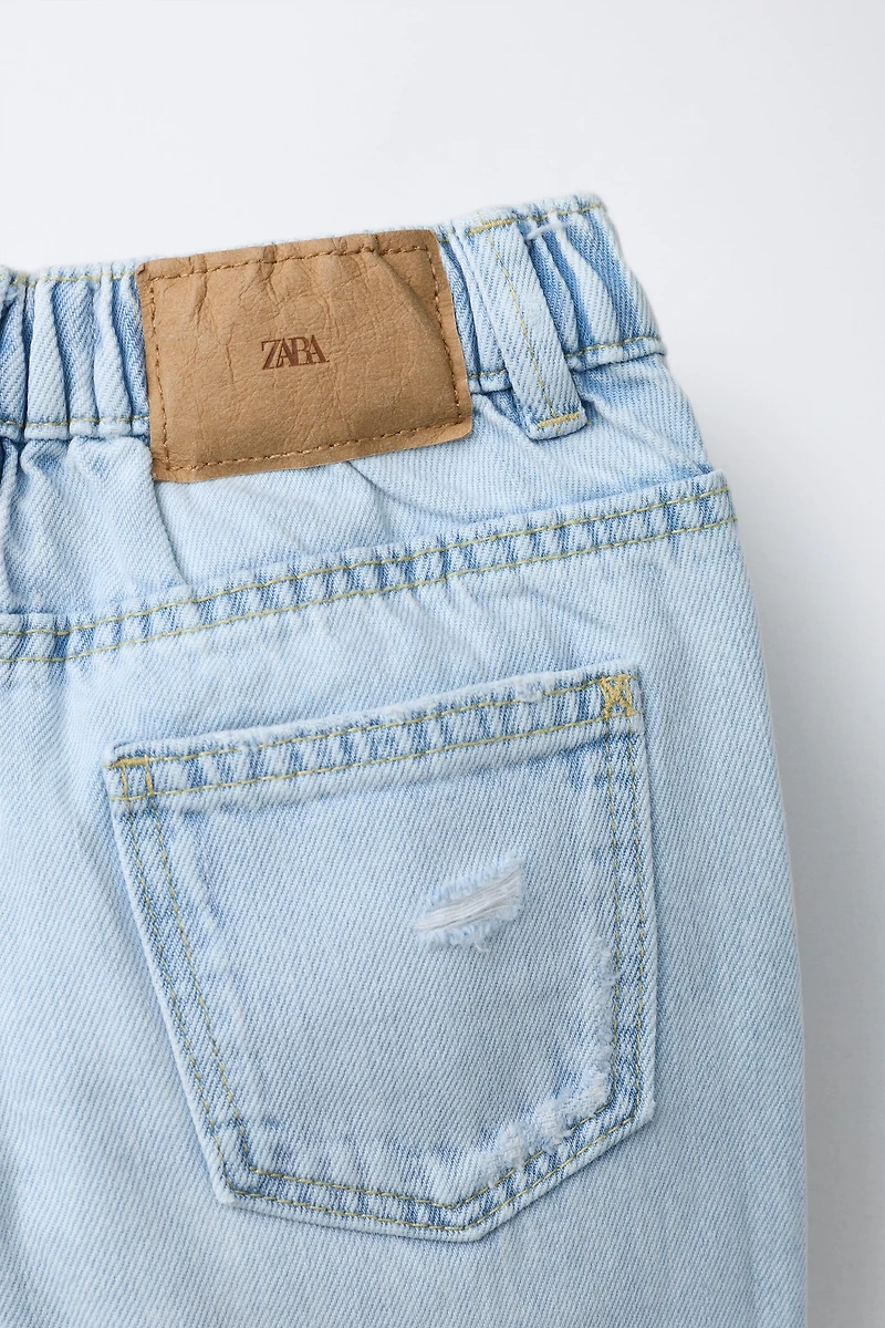 JEANS BAGGY TAILLE BASSE DÉCHIRÉ