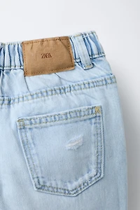 JEANS BAGGY TAILLE BASSE DÉCHIRÉ