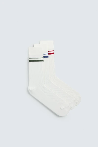 CHAUSSETTES À BANDES LOT DE 3