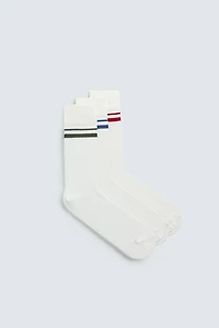 CHAUSSETTES À BANDES LOT DE 3