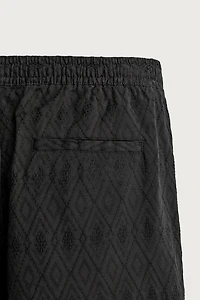 GEOMETRIC JACQUARD REGULAR FIT SHORTS
