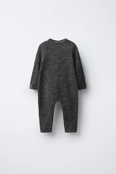 WOOL BLEND LONG JUMPSUIT