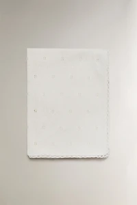 POINTELLE COTTON BABY BLANKET
