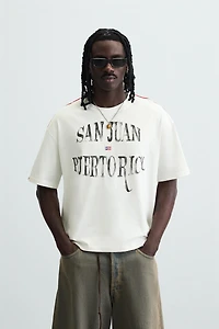 FLAG EMBROIDERED T-SHIRT