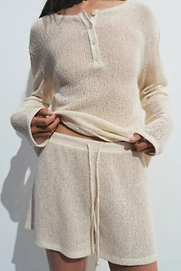 RUSTIC STRIPED SHORTS