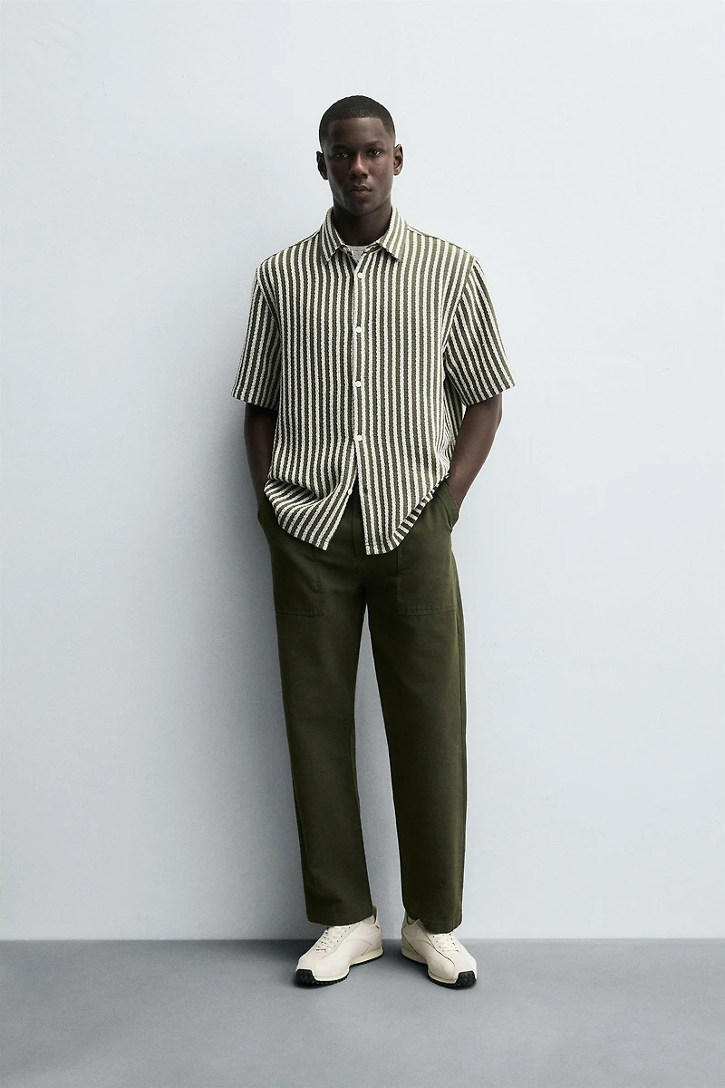 STRIPED JACQUARD SHIRT