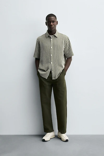 STRIPED JACQUARD SHIRT