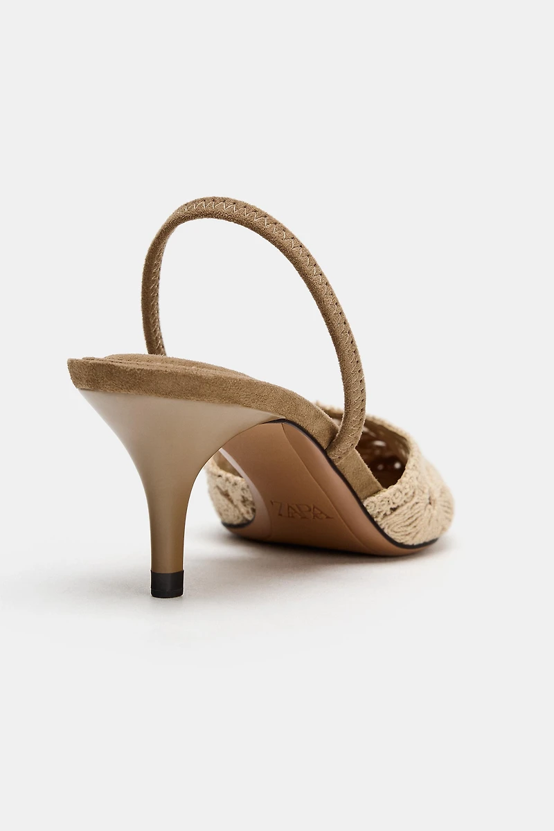 CHAUSSURES À TALONS BRODÉES