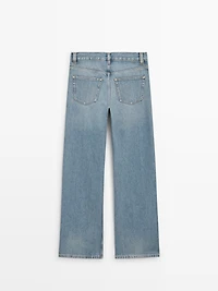 High-waist wide-leg jeans