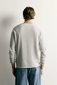LIGHTWEIGHT STRIPED JACQUARD JUMPER