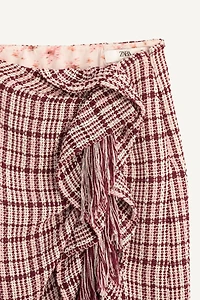 LIMITED EDITION FRINGED STRUCTURED SKIRT