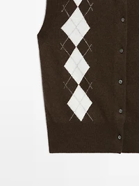 Cardigan losangé